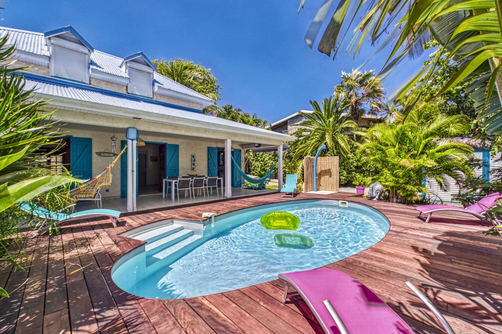 1.Location villa piscine saint françois guadeloupe